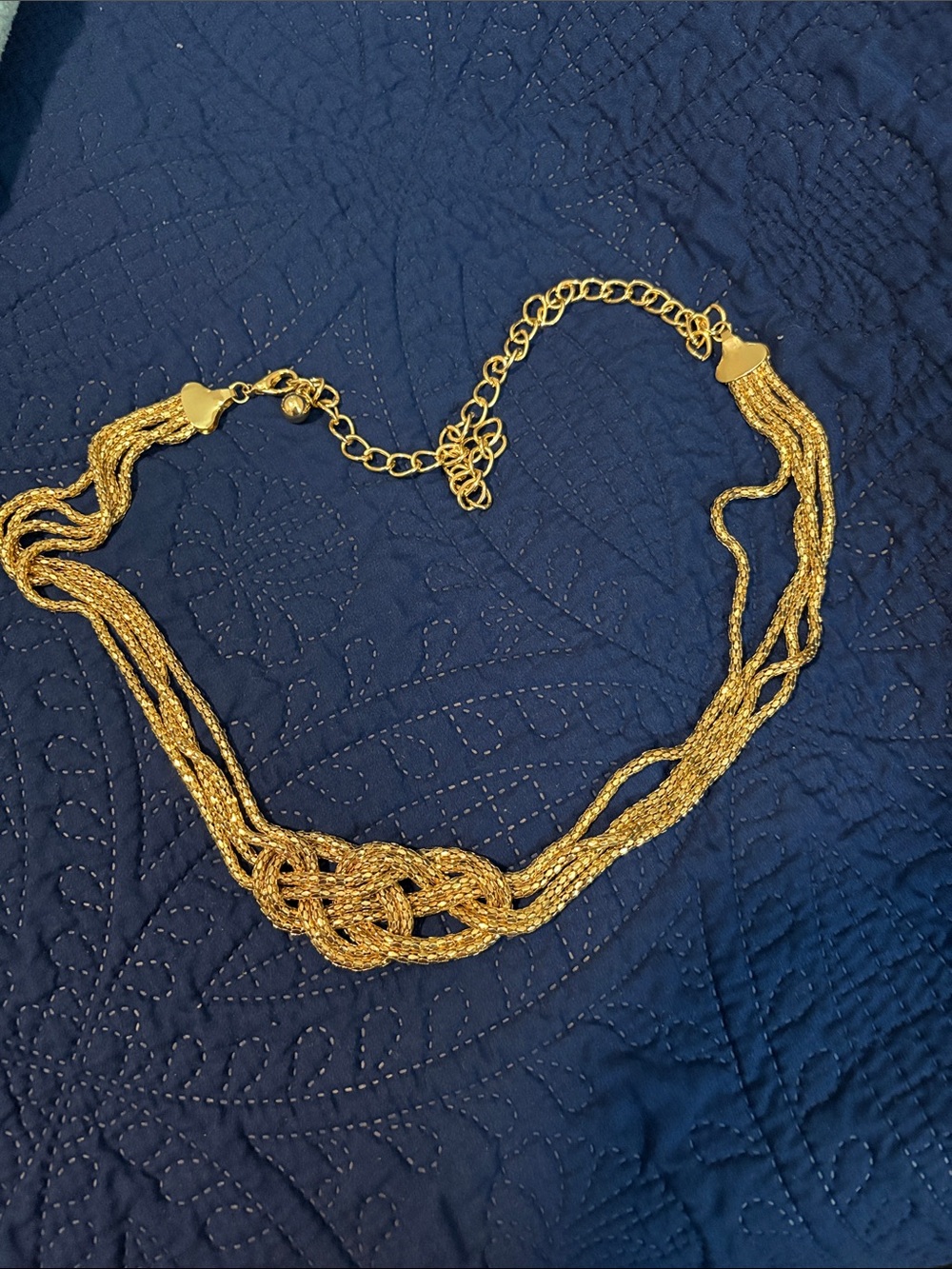 Gold Braided Multi-Strand Women’s Belt - Unbranded